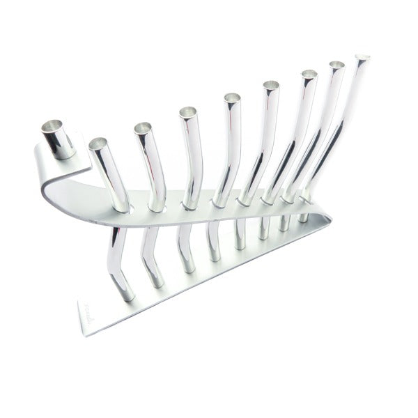 Modern Aluminum Menorah, Sticks Design