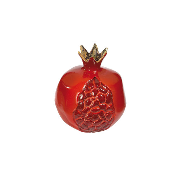 Aluminum Pomegranate Sculpture, Red
