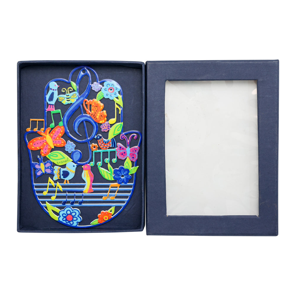 Hand Painted Metal Hamsa, Music