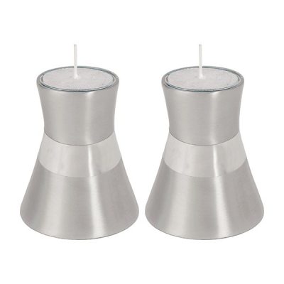 Anodized Aluminum Small Candlesticks