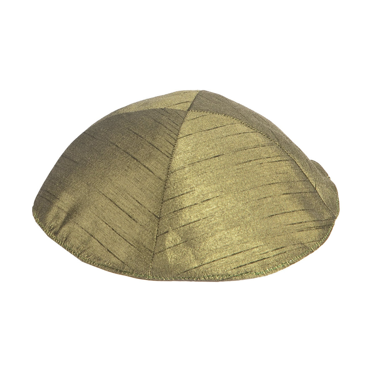 Polysilk Embroidered Kippah, Green