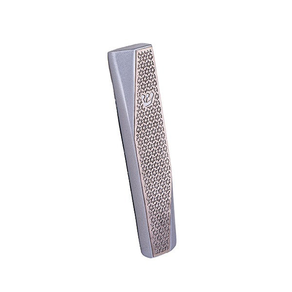 Geometric Metal Mezuzah Case, Star of David