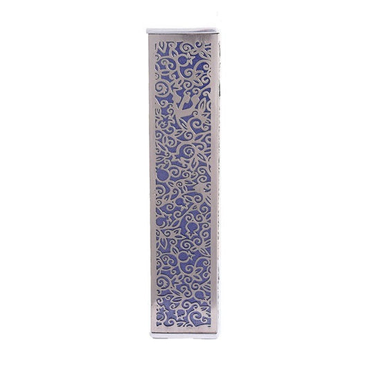 Metal Cutout Mezuzah Case, Pomegranates