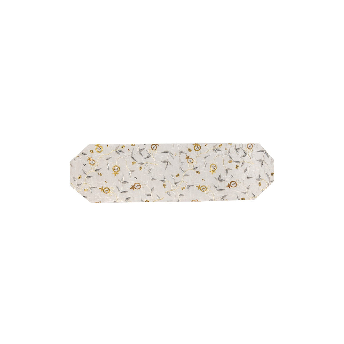 Embroidered Fabric Table Runner, Pomegranate