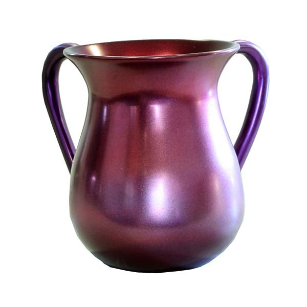 Aluminum Netilat Yadayim Cup, Maroon