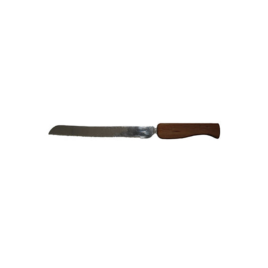 Wood Handle Challah Knife, Serrated