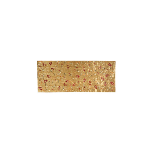 Embroidered Table Runner, Pomegranate