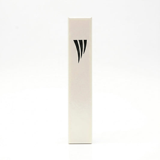 Modern Metal Mezuzah Case, Off White