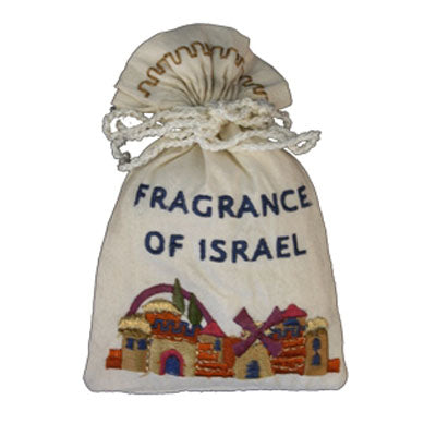 Embroidered Fabric Spice Bag, Jerusalem