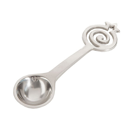 Metal Small Spoon, Pomegranate Spiral