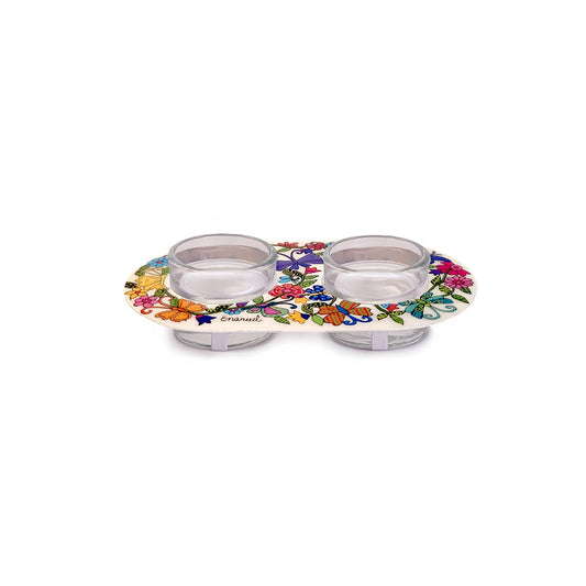 Metal Tea-Light Candlestick, Butterflies