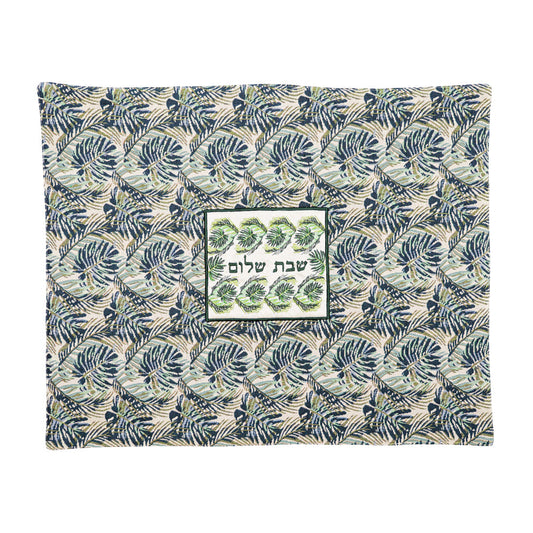 Fabric Plata Cover, Green Leaves