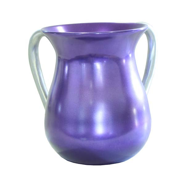 Aluminum Netilat Yadayim Cup, Purple