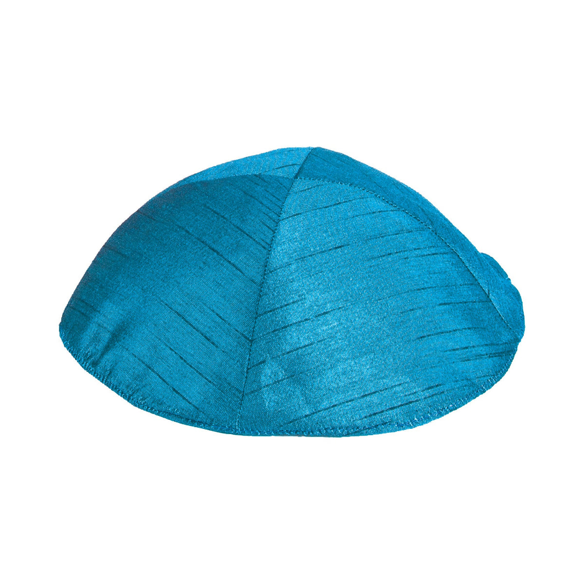 Polysilk Embroidered Kippah, Turquoise