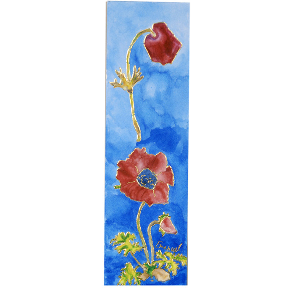 Paper Bookmark, Poppy Flower