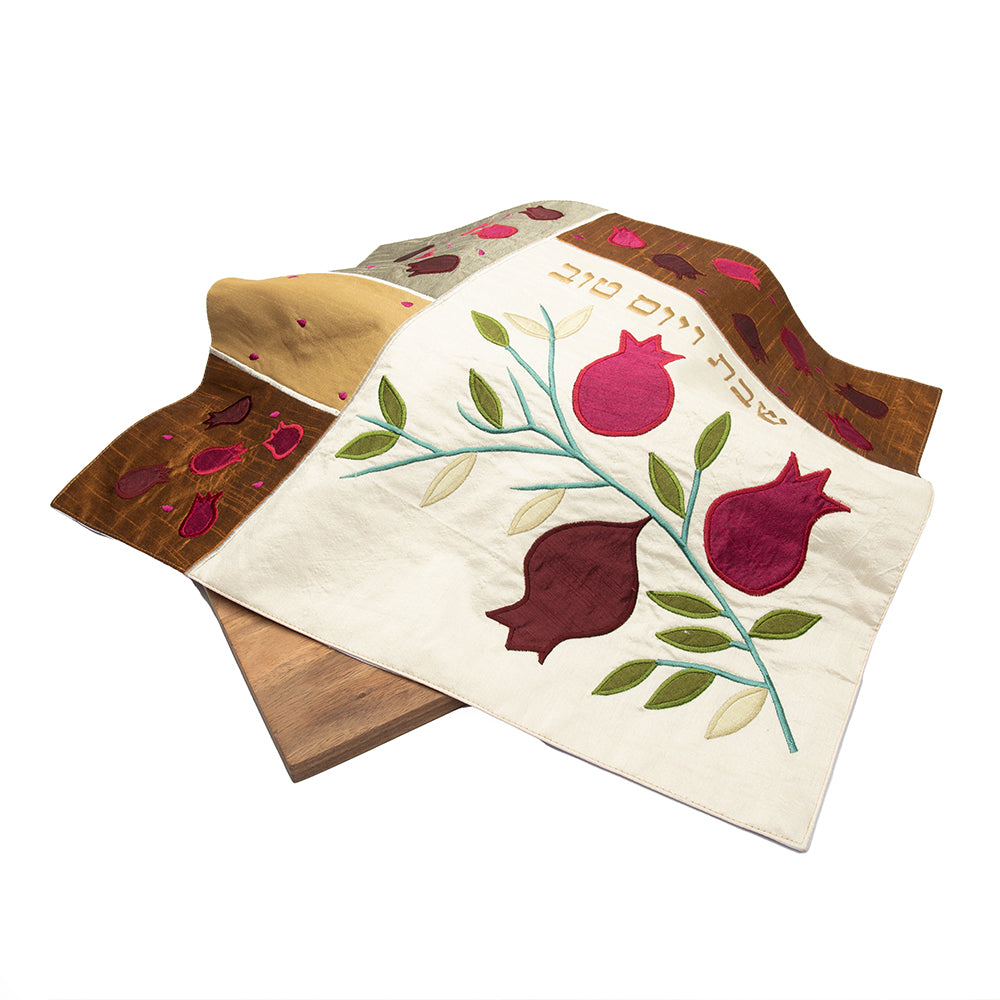 Challah Cover – Pomegranates Silk Embroidery