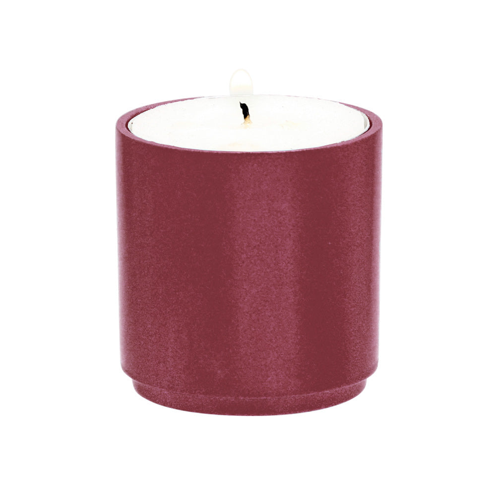 Modular Stackable Tealight Candle Holders – Customizable Design - Maroon