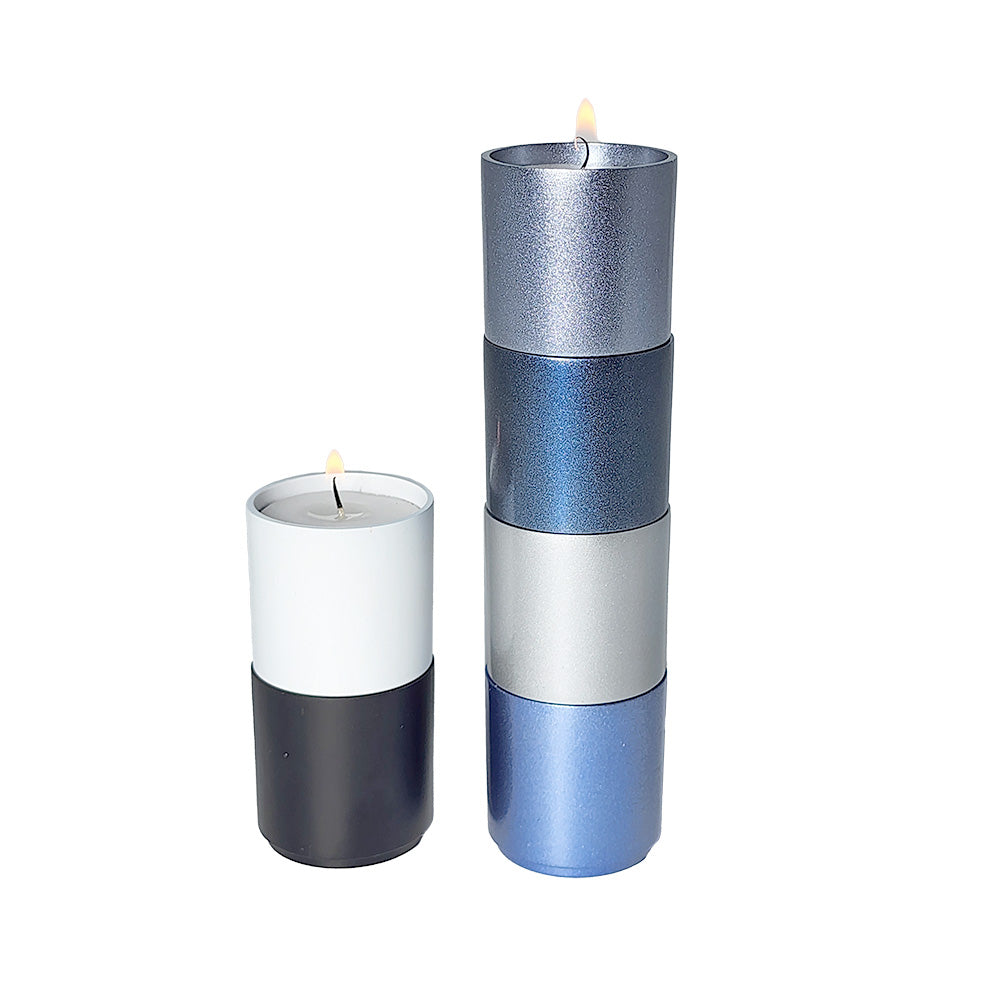 Modular Stackable Tea-light Candle Holders – Set of 6