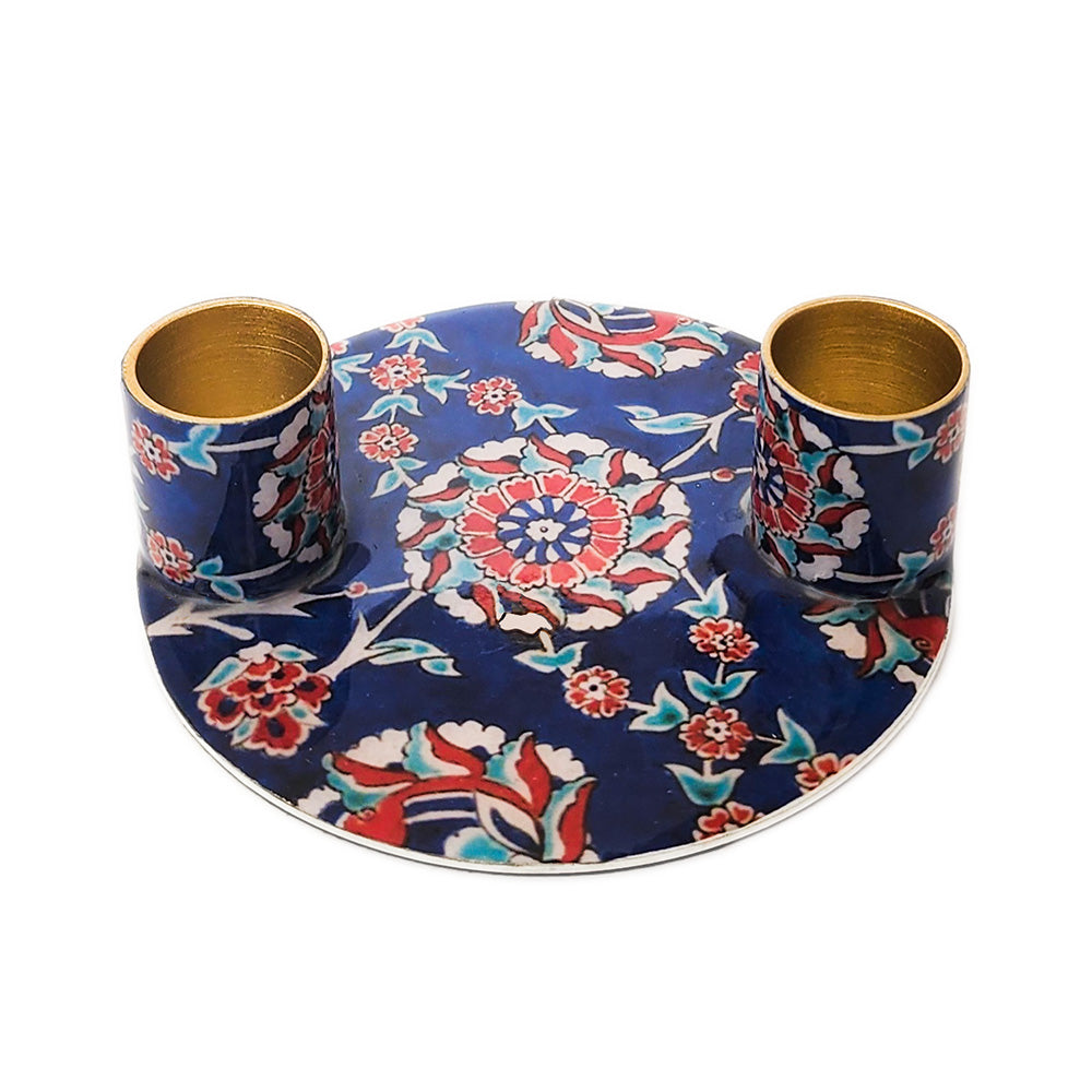 Flat Plate Shabbat Candle Holders – Armenian Ceramics Design