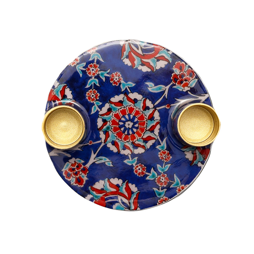 Flat Plate Shabbat Candle Holders – Armenian Ceramics Design