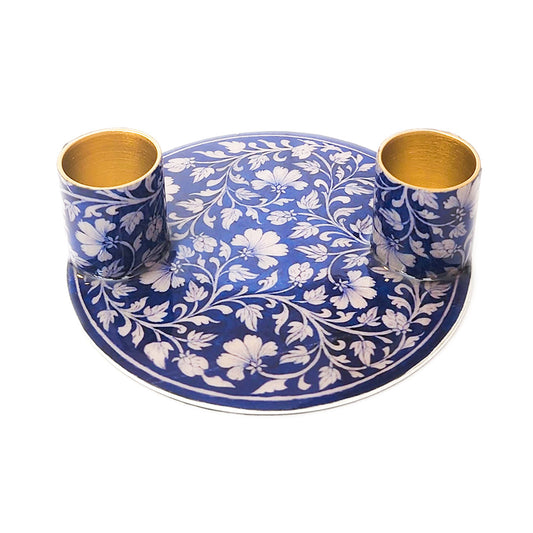 Flat Plate Shabbat Candle Holders – Oriental Pottery Design