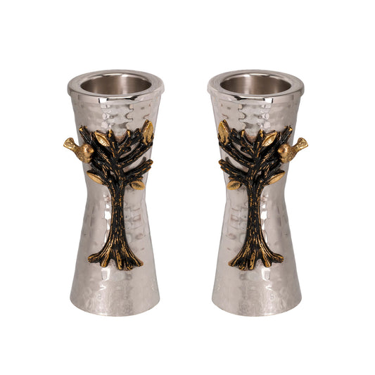 Shabbat Tea Light Candle Holders – Tree of Life - 5 Inch