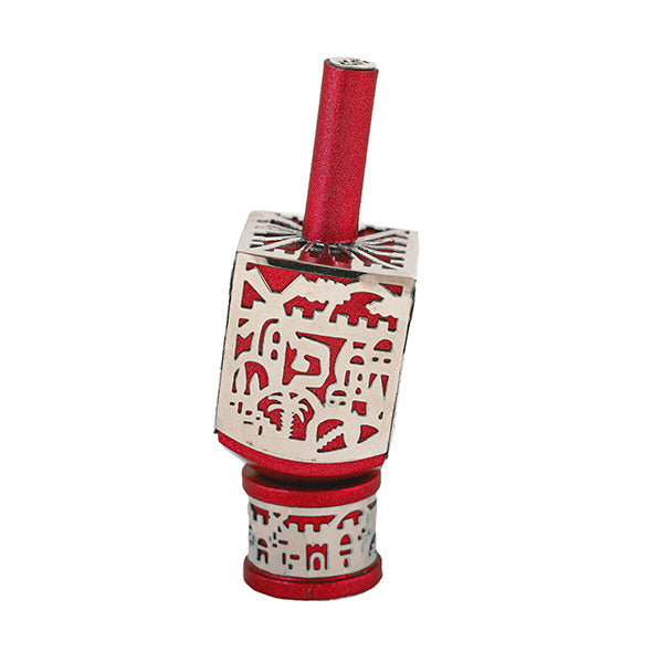 Small Decorative Dreidel with Stand – Jerusalem