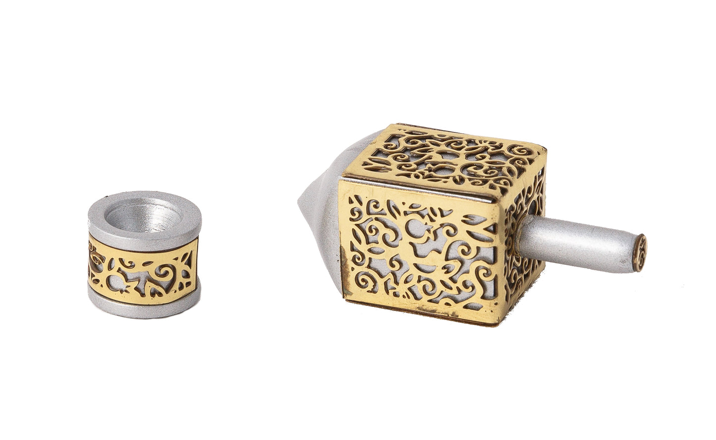 Small Decorative Dreidel with Stand – Pomegranates