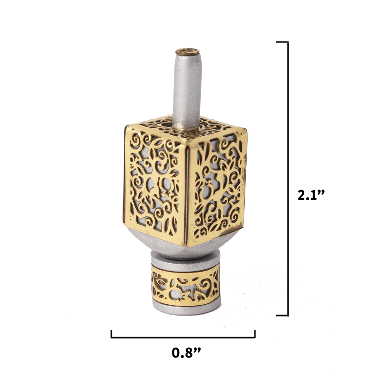 Small Decorative Dreidel with Stand – Pomegranates