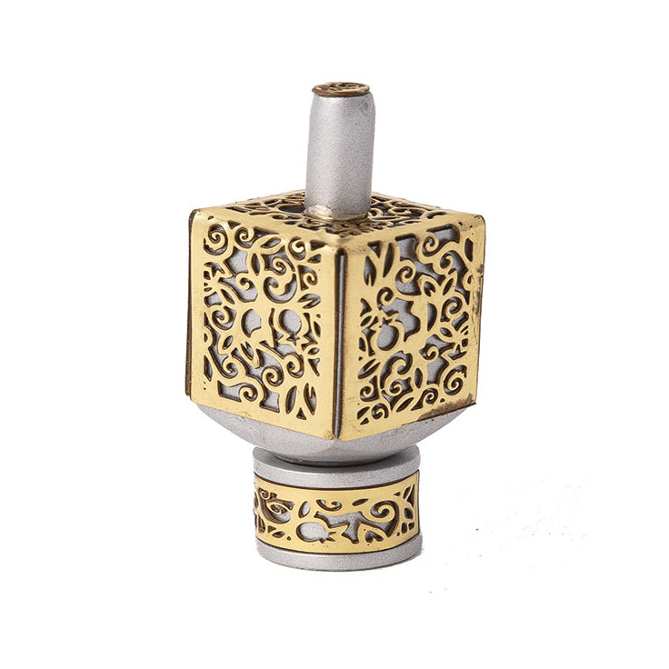 Medium Decorative Dreidel with Stand – Pomegranates