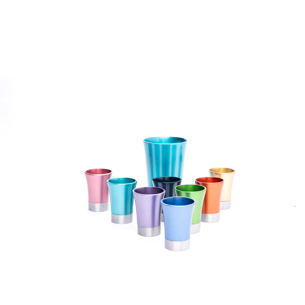 Anodized Aluminum Multicolor Kiddush Fountain Set