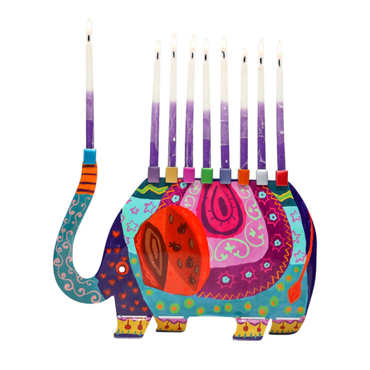 Elephant Hanukkah Menorah