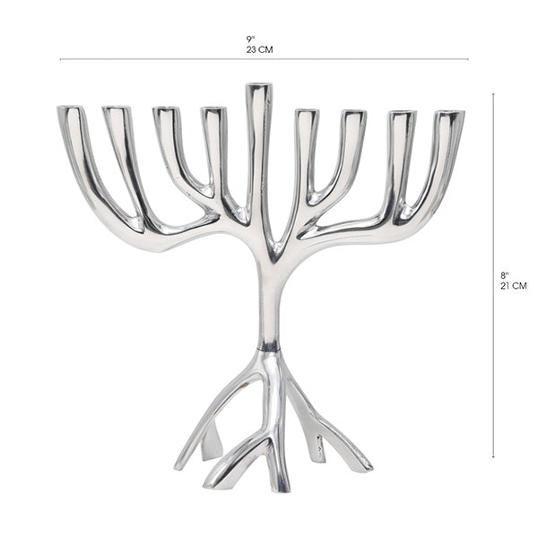 Hanukkah Menorah - Modern Tree of Life