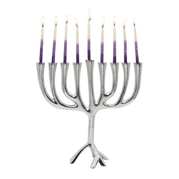 Large Hanukkah Menorah - Modern Tree of Life