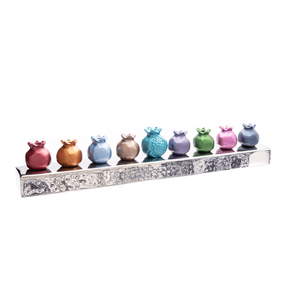 Hanukkah Menorah - Pomegranate Strip