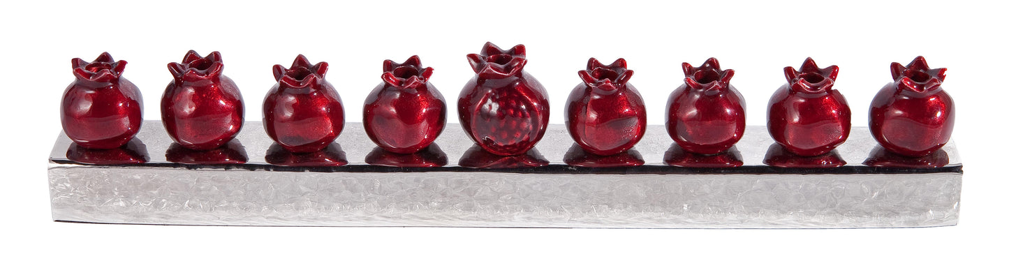 Hanukkah Menorah - Pomegranate Strip