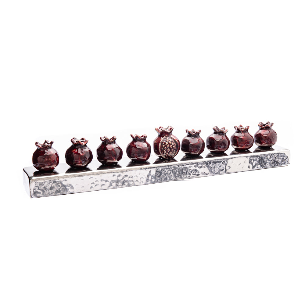 Hanukkah Menorah - Pomegranate Strip