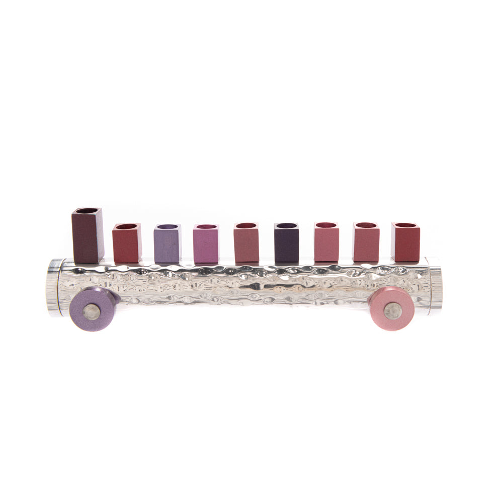 Hanukkah Menorah - Children's Train - Maroon