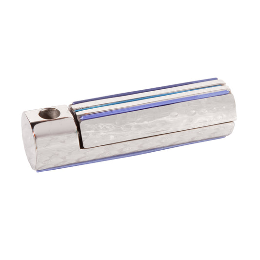 Folding Travel Hanukkah Menorah - Shades of Blue