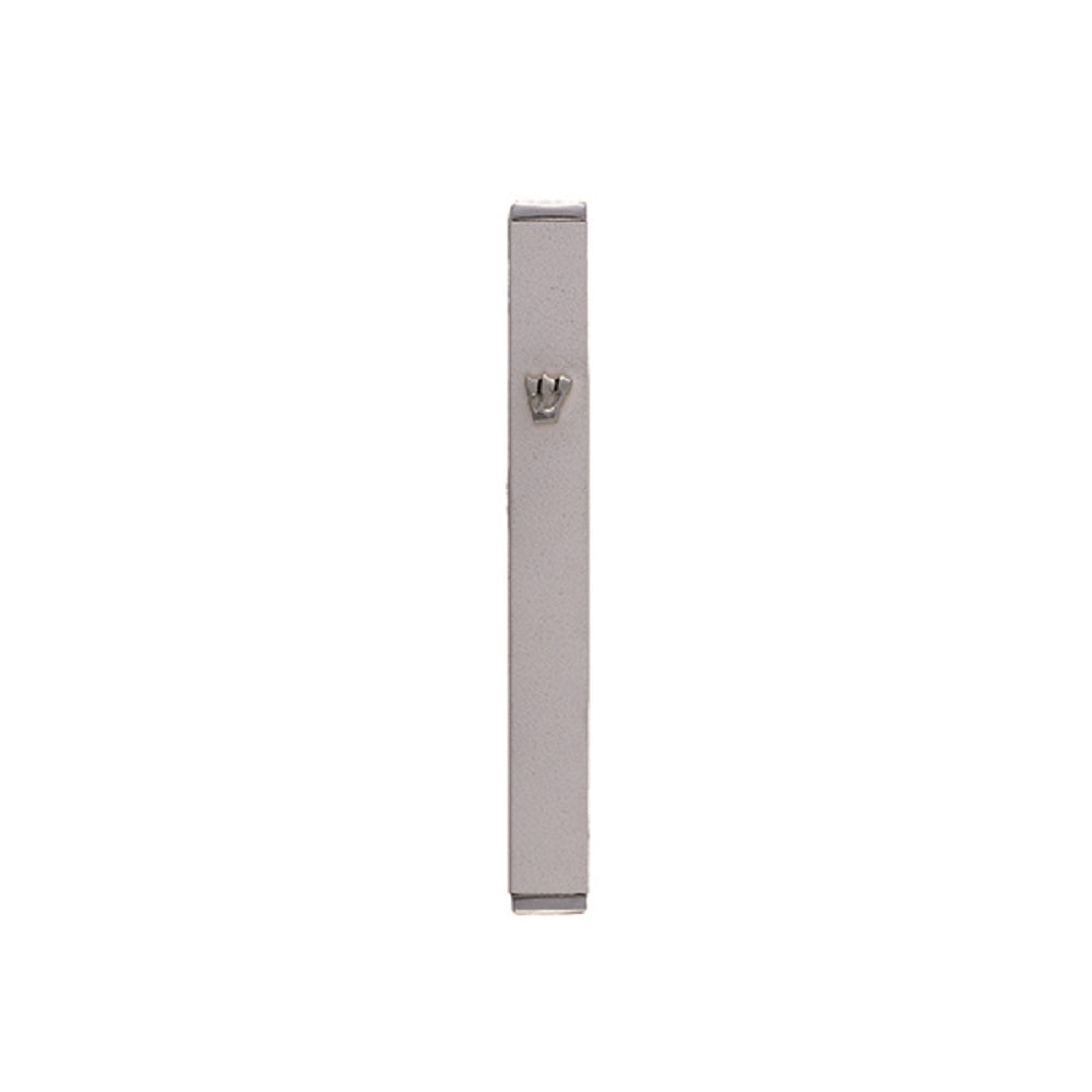 Minimalist Metal Mezuzah Case - Gray