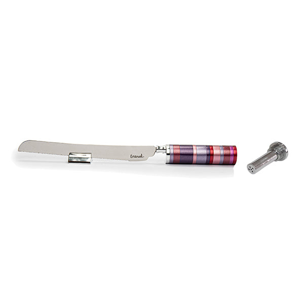 Challah Bread Knife with Detachable Salt Shaker