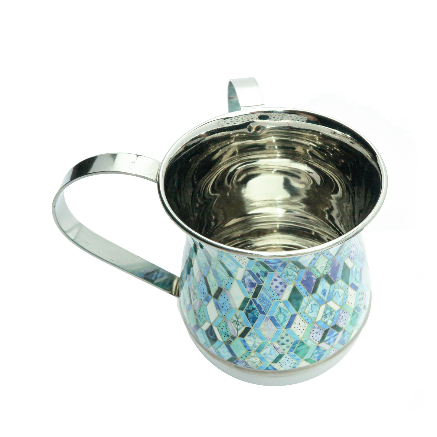 Netilat Yadayim Hand Washing Cup with Mosaic Tile Pattern