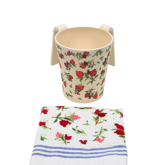 Natla and Towel Set - Pomegranate Design
