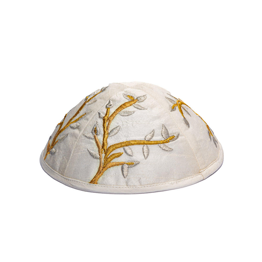 Embroidered Kippah - Tree of Life