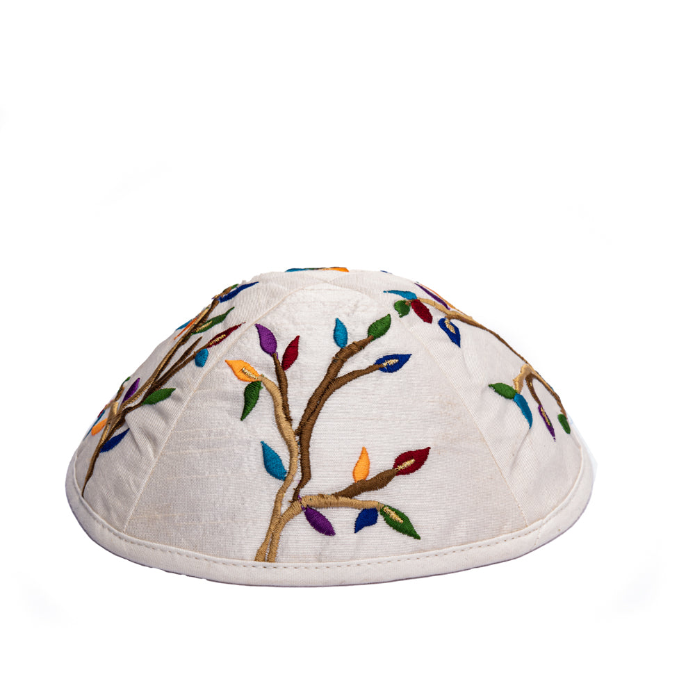 Embroidered Kippah - Tree of Life