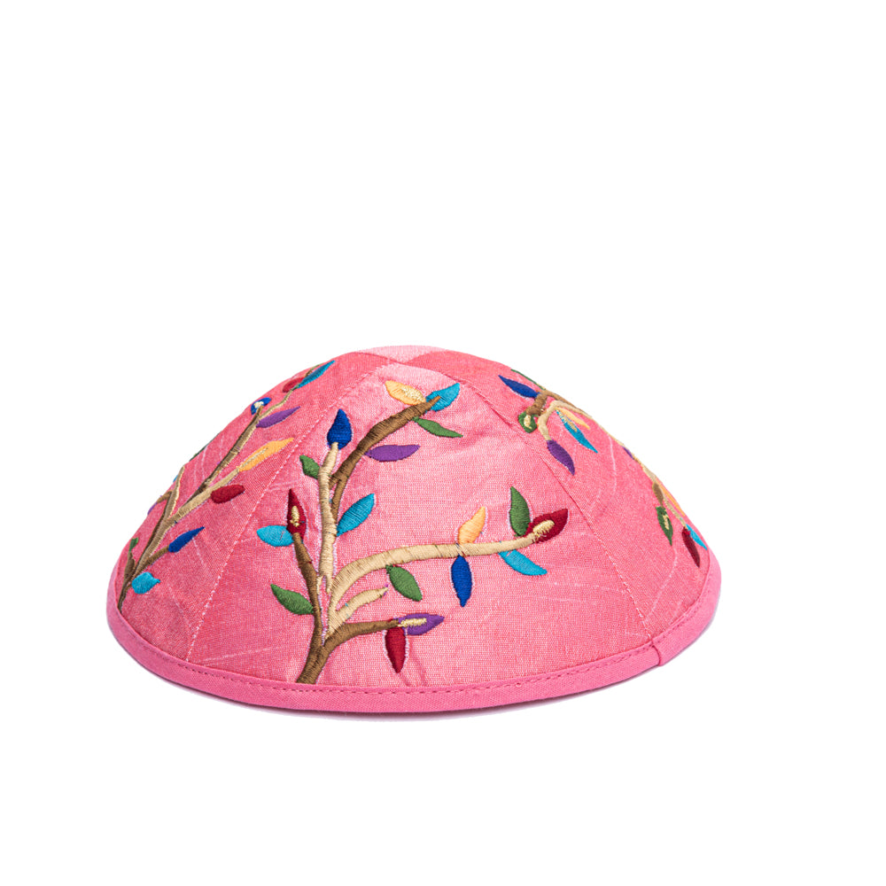 Embroidered Kippah - Tree of Life