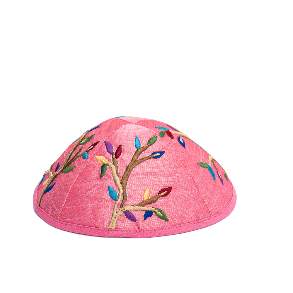 Embroidered Kippah - Tree of Life