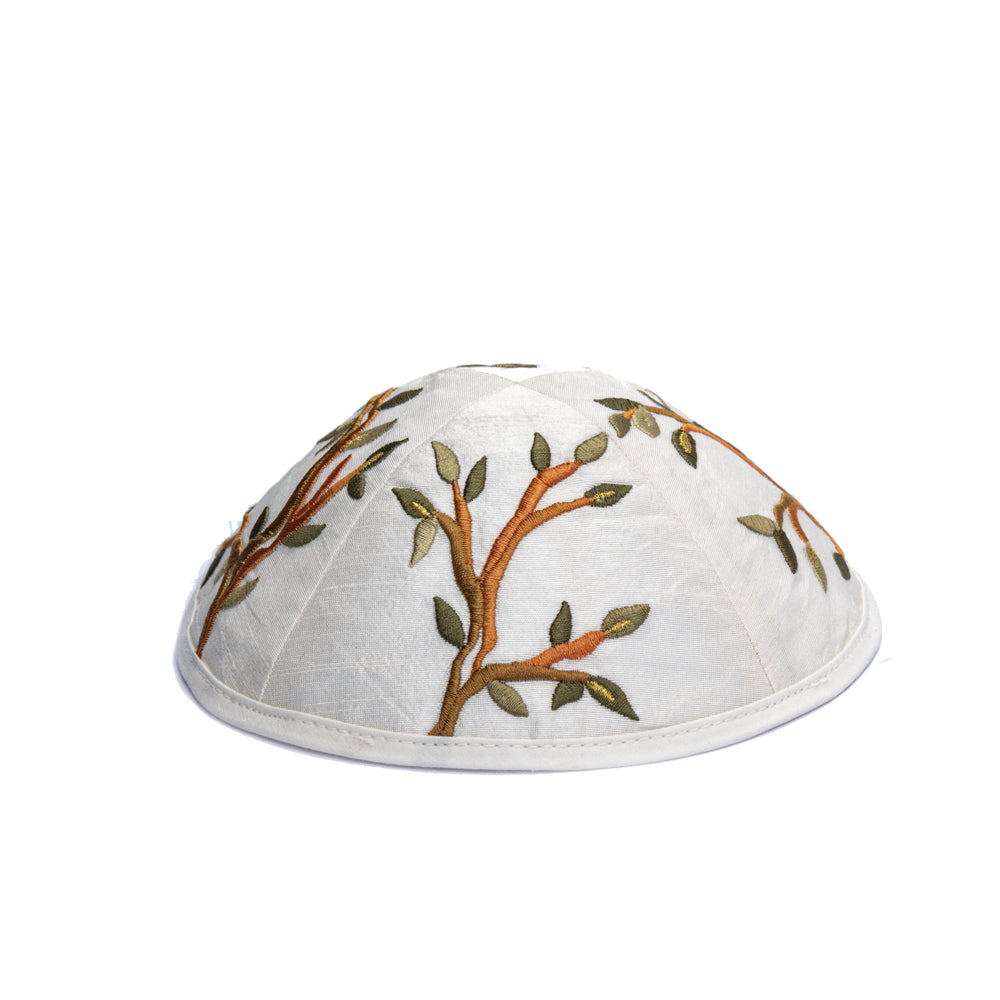 Embroidered Kippah - Tree of Life