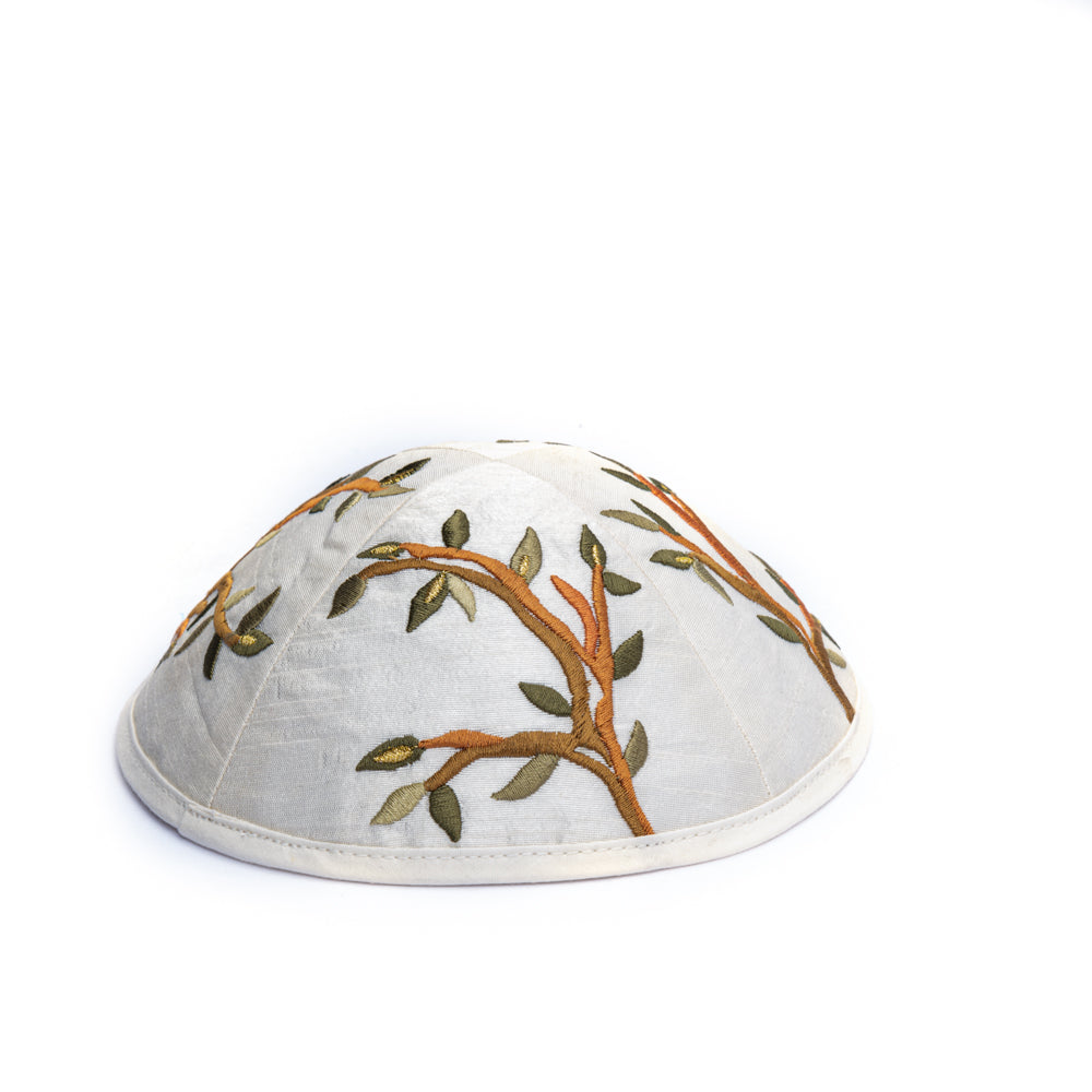 Embroidered Kippah - Tree of Life