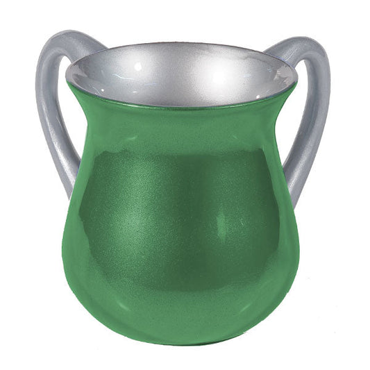 Metal Netilat Yadayim Cup, Green